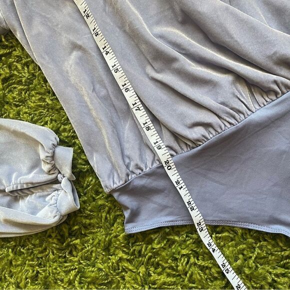 NWOT DYNAMITE BODYSUIT VELOUR LILAC - Picture 14 of 15